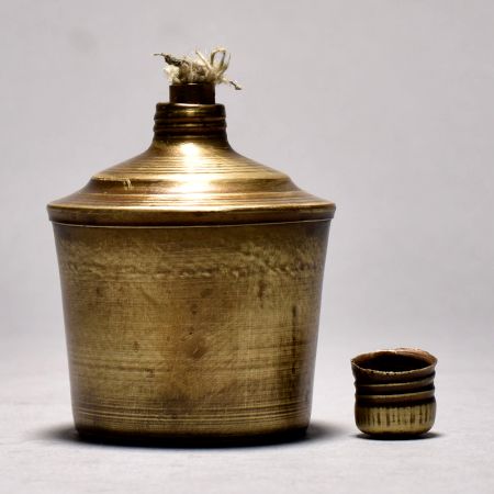 Vintage Brass Lamp from Hyderabad for Decoration