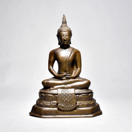 Vintage Budha Sitting In Fine Art