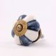 Grey And White Ceramic Melon Drawer Knob