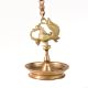Brass Peacock Hanging Diya For Temple With Chain