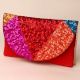 Radiance Spectrum Sequin Sling Bag with Gold Chain Strap