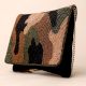 Camouflage Chic Hand-Beaded Sling Bag with Gold Chain Strap