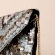 Celestial Shimmer Sequin Sling Bag with Gold Chain Strap