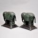 Pair Of Beautiful Elephant Of Metal Material
