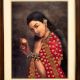 Raj Ravi Verma Print Beautiful Lady with Clothes Art Work
