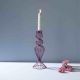 Heather-Toned Iron Wire Candle Holder