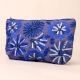 Twilight Petals Embroidered Sequin Pouch