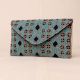 Midnight Tapestry Beaded Clutch with Elegant Chain Strap