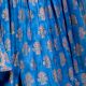 Blue Gathered Anarkali Set with Hand Embroidery