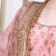 Peach blouse with Sharara Set