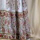 White Gathered Anarkali Set