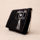 Glamour Lens Beaded Clutch with Camera Motif and Chain Strap