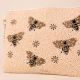 Queen Bee Hand-Beaded Clutch with Elegant Chain Strap