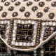Gilded Mosaic Beaded Clutch with Luxe Chain Strap