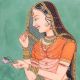 Typical Rajasthani Painting Of Lady Call Bani Thani With Fine Work