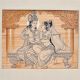 Painting Of Radha Krishna From North Indian