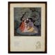 Radha and Krishna in the Forest Kangra School Framed Paper Print with Poem by Chandi Das
