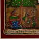 Pair Phad Painting Raw Colour on Cloth Traditional Rajasthani Art