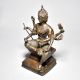 Burmese Art God Figure With Fine Art In White Metal