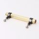 Adjustable Golden Brass and Wooden Tube Cabinet Handle (5 Inches)