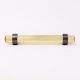 Adjustable Golden Brass and Wooden Tube Cabinet Handle (5 Inches)