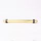 Adjustable Golden Brass and Wooden Tube Cabinet Handle (7 Inches)