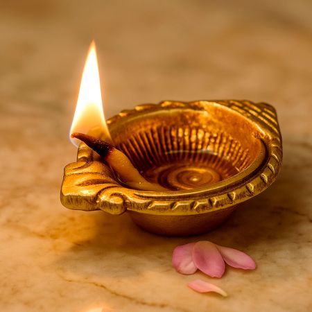 Conch Oil Lamp Diya For Diwali Festival