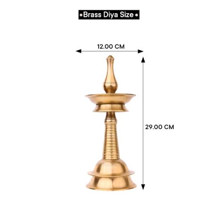 Handmade Brass Oil Lamp for Pooja