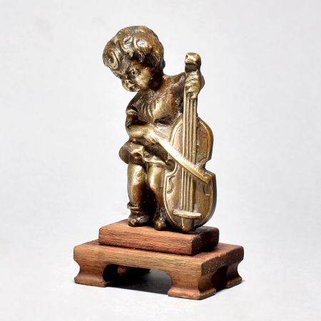 Vintage Girl Playing Violin - English Art Collectible