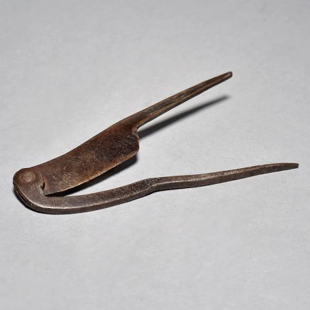 Vintage Iron Nut Cutter Handmade Collectible