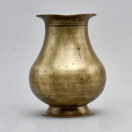 Vintage Brass Flower Pot and Holy Water Pot