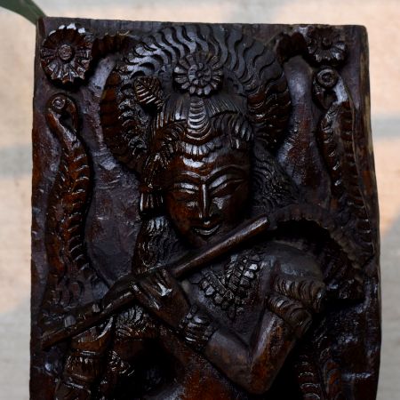 Divine Flute Playing Krishna Sculpture