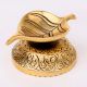 Brass Pepal Leaf Oil Lamp Diya On Decorative Base