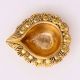 Brass Bud Shaped Decorative Border Oil Lamp Diya
