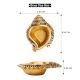 Brass Decorative Conch Shaped Oil Lamp