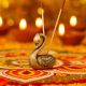 Tribal Brass Swan Incense Holder