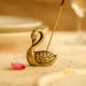 Tribal Brass Swan Incense Holder