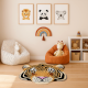 Rug Hand Tufted Woolen Tiger Face Rug