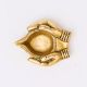 Brass Lady Hand Holding Oil Lamp Diyas Pack of 3