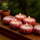 Modern Tea Light Holders Made of Ceramic in Set of 4