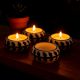 Modern Adorning Tea Light Holder Made of Ceramic in Set of 4