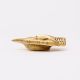 Indian-Shelf Handmade Vocalforlocal Pack of 6 Brass Lady Hand Design Golden Oil Lamp Deep Diya Deepam Deepak for Diwali Decor