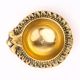 Floral Round Brass Oil Lamp Diya