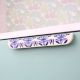 Blue Leaf Floral Ceramic Drawer Handle (Large Size)