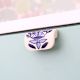 Modern Ceramic Blue Leaf Floral Drawer Handle (Small Size)