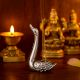 Silver Brass Swan Decorative Incense Holder Paper weight
