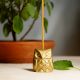Golden Brass Owl Incense Stick Holder
