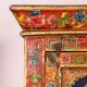 Handmade Wooden Box with Dual Deity Paintings | Antique Hand-Painted Vintage Cabinet