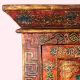 Handmade Wooden Box with Hand-Painted Buddha Motif | Vintage Storage Cabinet