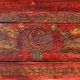 Handmade Red Wooden Box with Buddha & Sacred Symbols |Hand-Painted Storage Chest